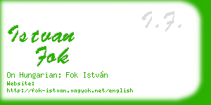 istvan fok business card